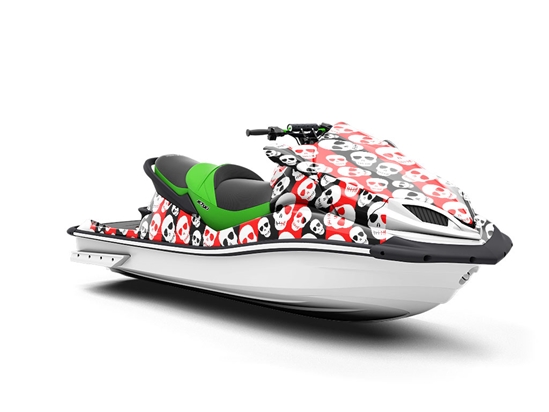 Harlequin Heads Halloween Jet Ski Vinyl Customized Wrap