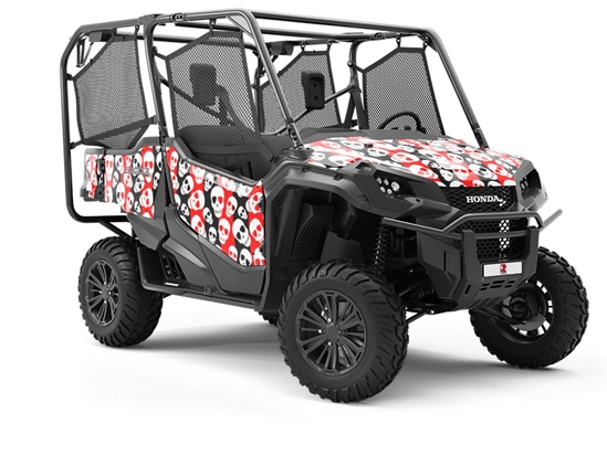 Harlequin Heads Halloween Utility Vehicle Vinyl Wrap