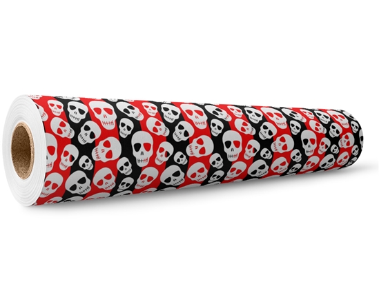 Harlequin Heads Halloween Wrap Film Wholesale Roll