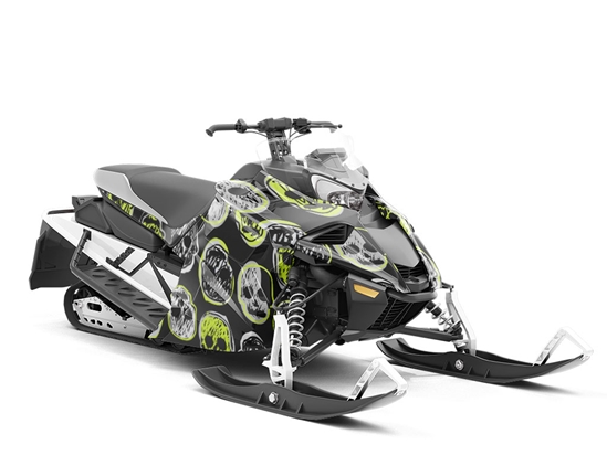 Haunted Dreams Halloween Custom Wrapped Snowmobile