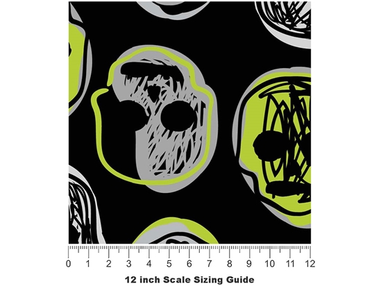 Haunted Dreams Halloween Vinyl Film Pattern Size 12 inch Scale