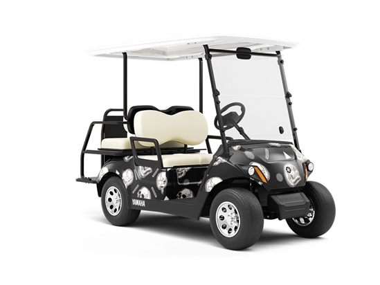 Look Around Halloween Wrapped Golf Cart