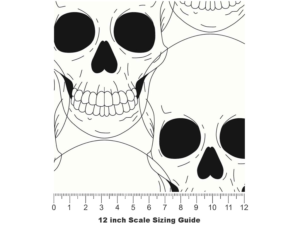 Look Away Halloween Vinyl Film Pattern Size 12 inch Scale