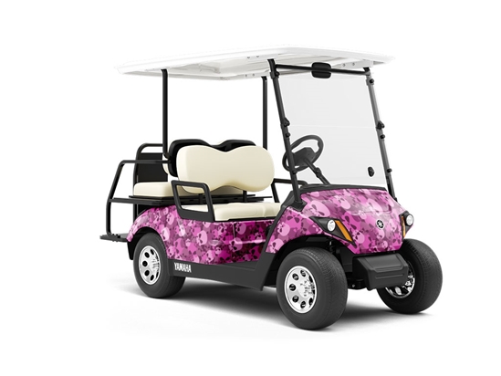 Magenta Calvaria Halloween Wrapped Golf Cart