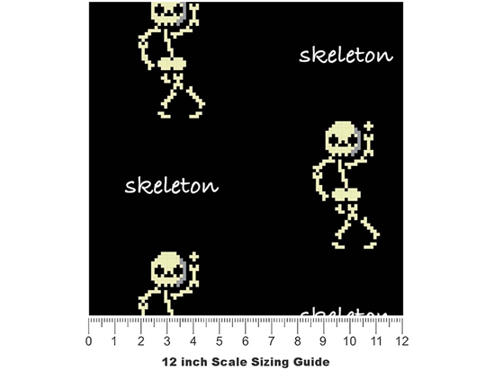 Mister Pixelbones Halloween Vinyl Film Pattern Size 12 inch Scale