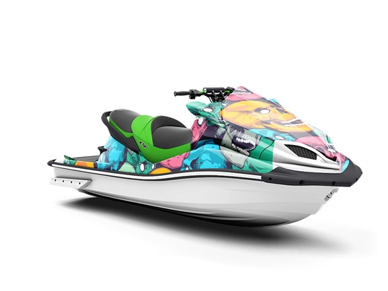 Mix Up Halloween Jet Ski Vinyl Customized Wrap