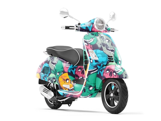 Mix Up Halloween Vespa Scooter Wrap Film