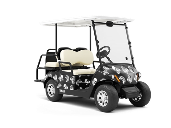 Paint Fumes Halloween Wrapped Golf Cart