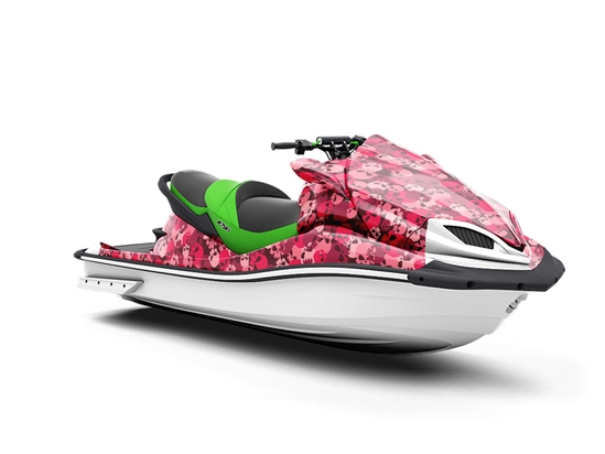 Pink Calvaria Halloween Jet Ski Vinyl Customized Wrap