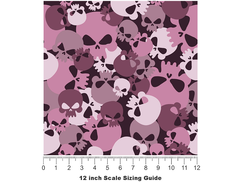 Plum Calvaria Halloween Vinyl Film Pattern Size 12 inch Scale