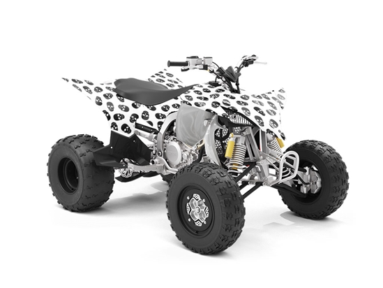 Polkadot Skulls Halloween ATV Wrapping Vinyl