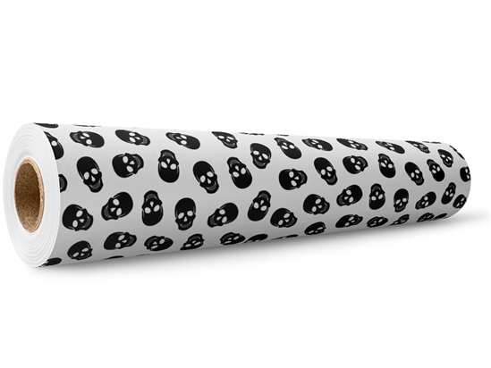 Polkadot Skulls Halloween Wrap Film Wholesale Roll