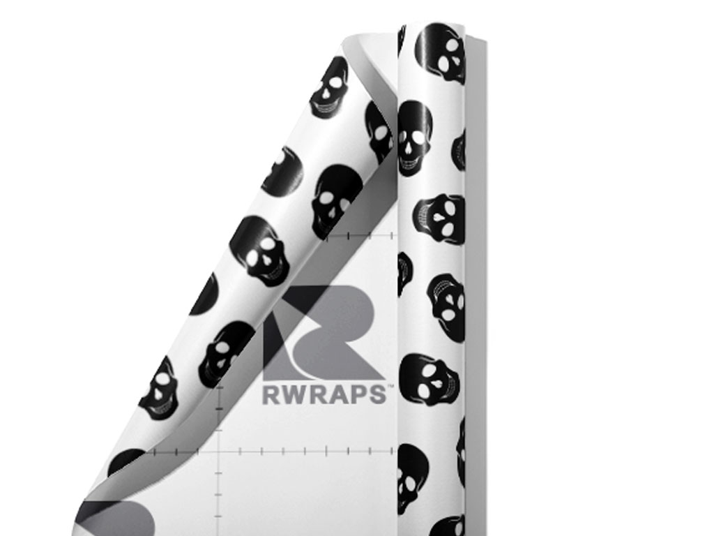 Polkadot Skulls Halloween Wrap Film Sheets