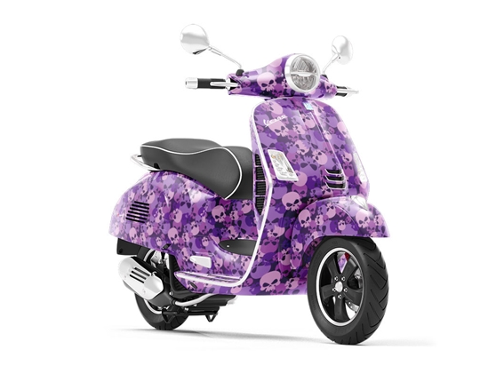 Purple Calvaria Halloween Vespa Scooter Wrap Film