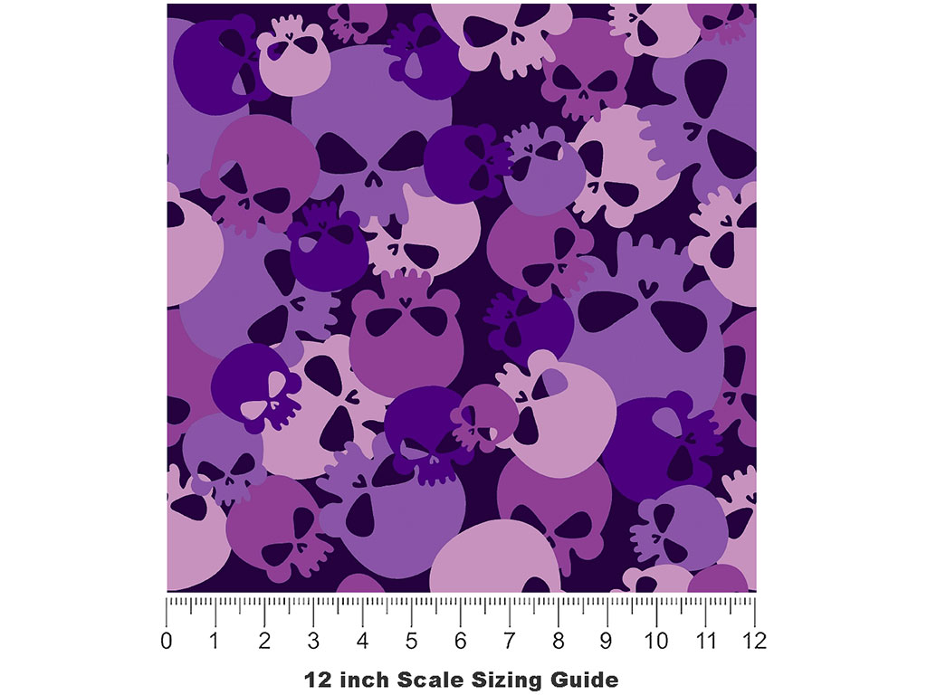 Purple Calvaria Halloween Vinyl Film Pattern Size 12 inch Scale