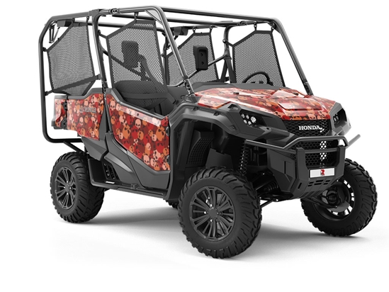 Red Calvaria Halloween Utility Vehicle Vinyl Wrap