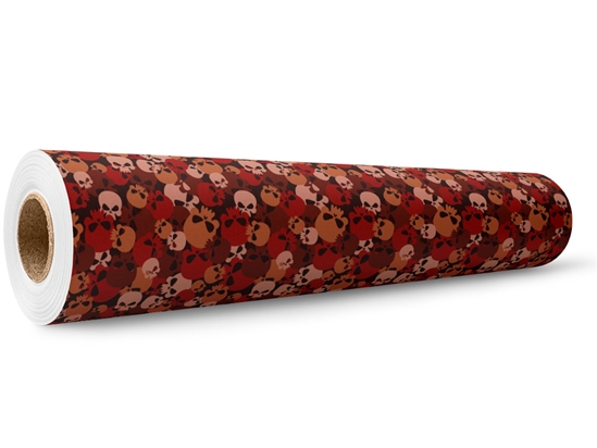 Red Calvaria Halloween Wrap Film Wholesale Roll