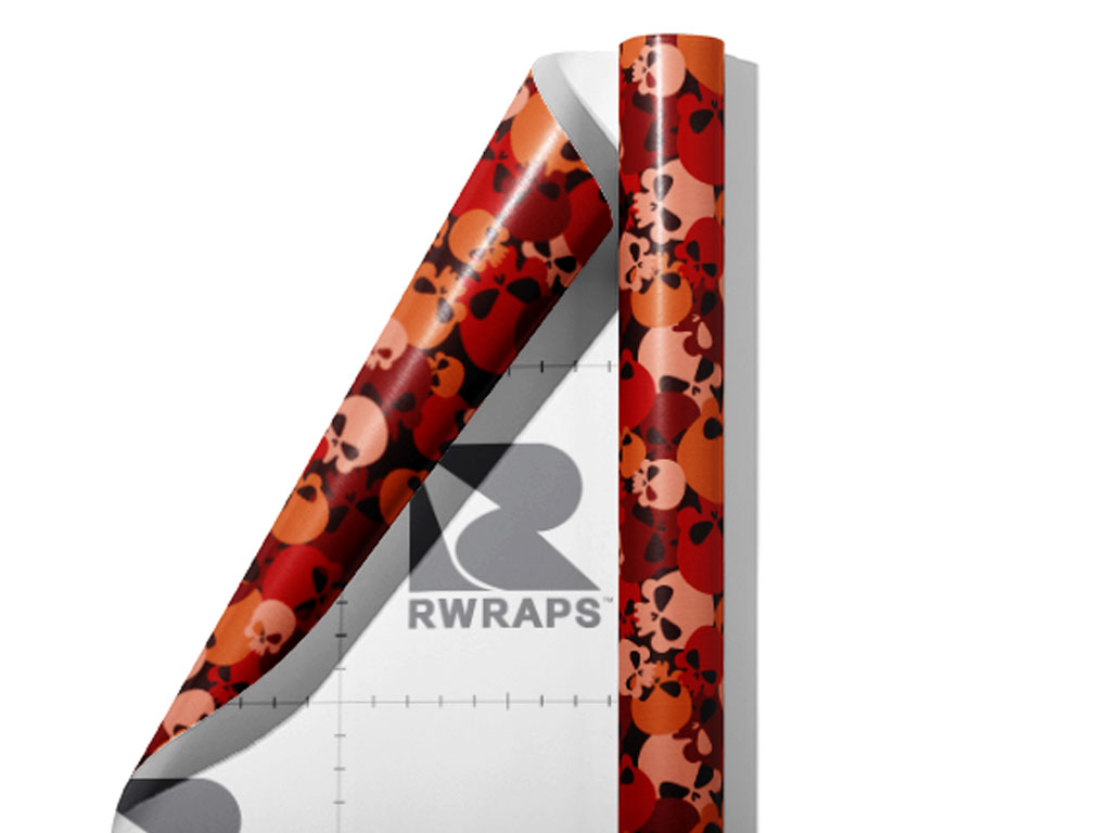 Red Calvaria Halloween Wrap Film Sheets