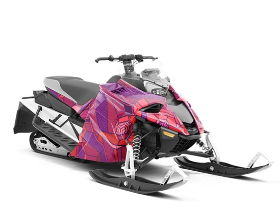 Skull Gems Halloween Custom Wrapped Snowmobile