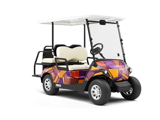 Skull Render Halloween Wrapped Golf Cart