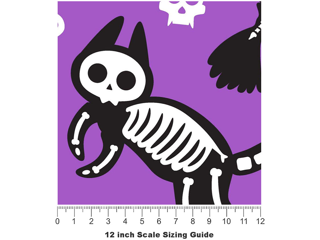 Spirit Pets Halloween Vinyl Film Pattern Size 12 inch Scale