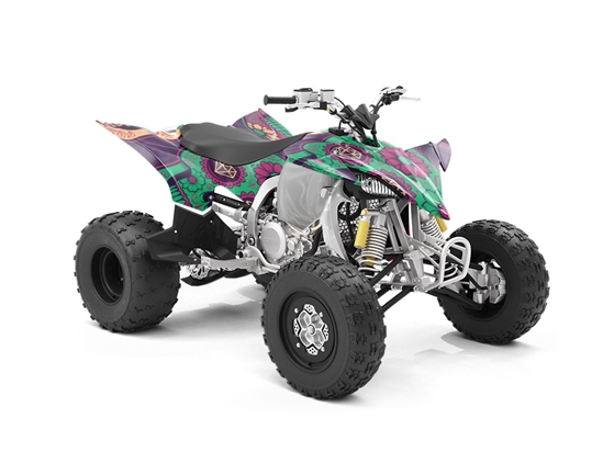 Sugar Skull Halloween ATV Wrapping Vinyl