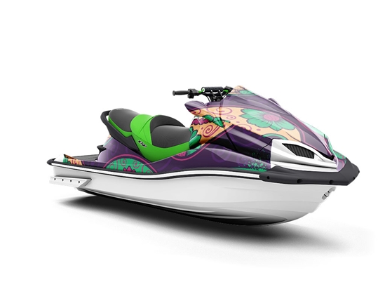 Sugar Skull Halloween Jet Ski Vinyl Customized Wrap