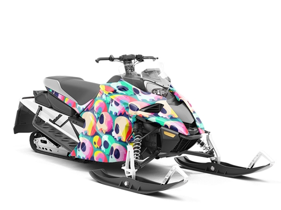 Sunrise Viewing Halloween Custom Wrapped Snowmobile