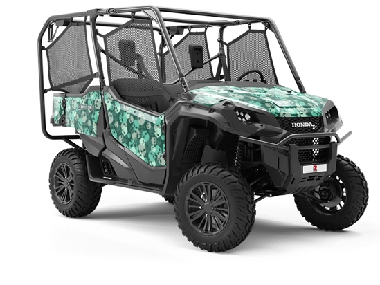 Teal Calvaria Halloween Utility Vehicle Vinyl Wrap