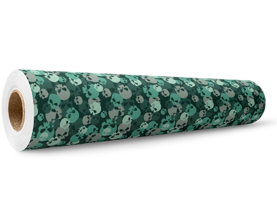 Teal Calvaria Halloween Wrap Film Wholesale Roll