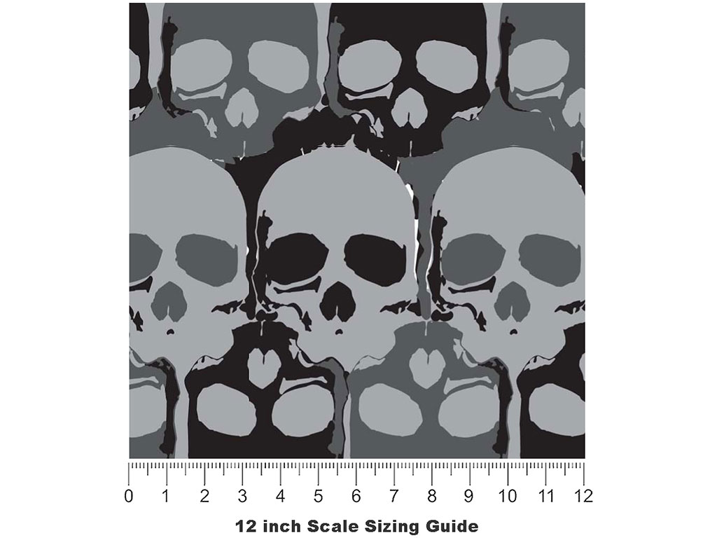 Top Down Halloween Vinyl Film Pattern Size 12 inch Scale