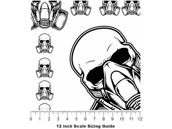 Toxic Fumes Halloween Vinyl Film Pattern Size 12 inch Scale