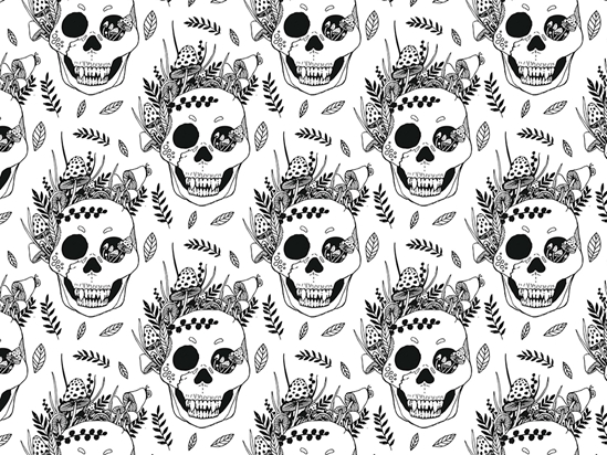 Vampire Decay Halloween Vinyl Wrap Pattern