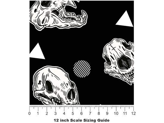 Wild Beast Halloween Vinyl Film Pattern Size 12 inch Scale