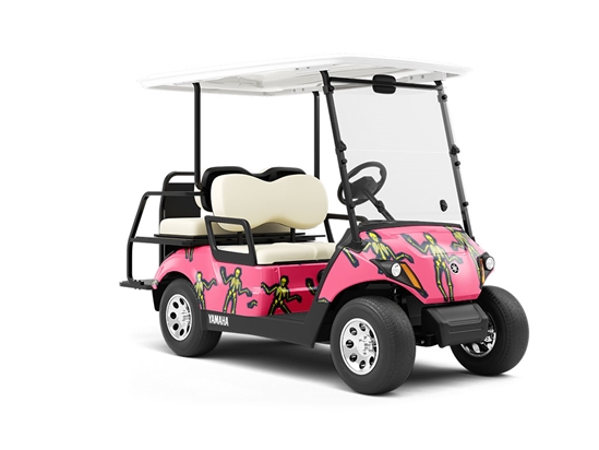 X-Ray Vision Halloween Wrapped Golf Cart