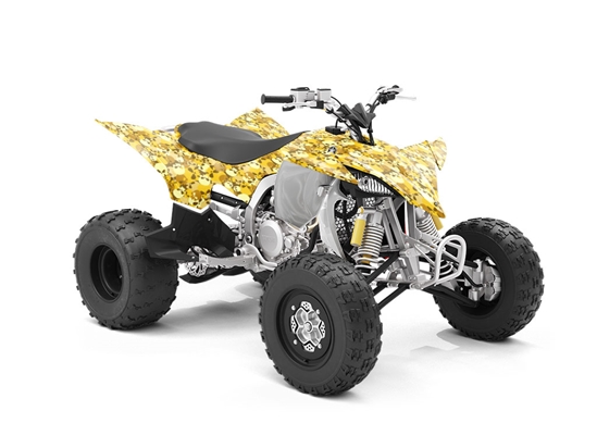 Yellow Calvaria Halloween ATV Wrapping Vinyl