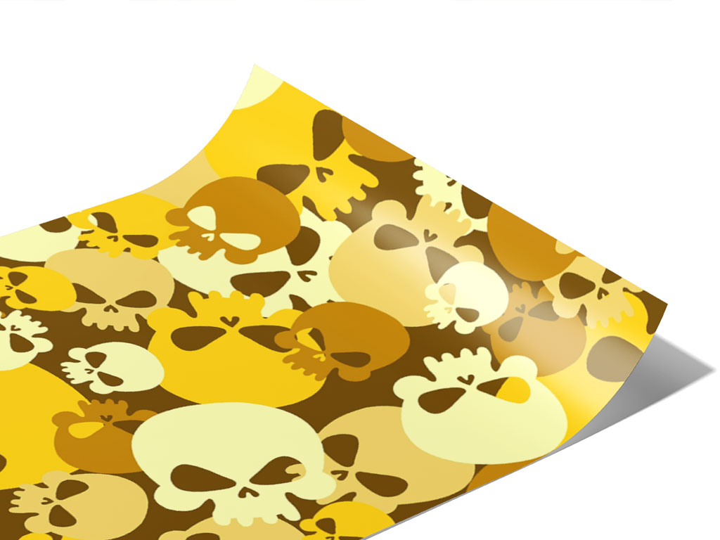 Yellow Calvaria Halloween Vinyl Wraps