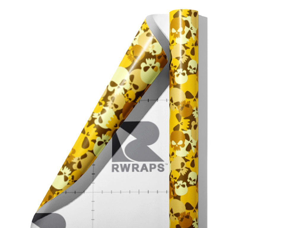 Yellow Calvaria Halloween Wrap Film Sheets