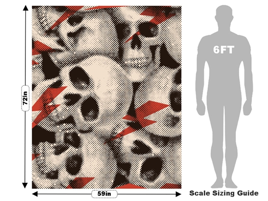 Ziggy Skulldust Halloween Vehicle Wrap Scale