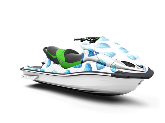 Crystal Tears Heart Jet Ski Vinyl Customized Wrap