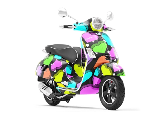 Candygram Crunch Heart Vespa Scooter Wrap Film