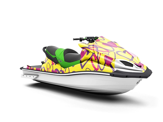 Be Mine Heart Jet Ski Vinyl Customized Wrap