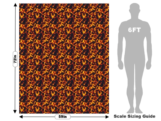 Dangerous Activity Lava Vehicle Wrap Scale