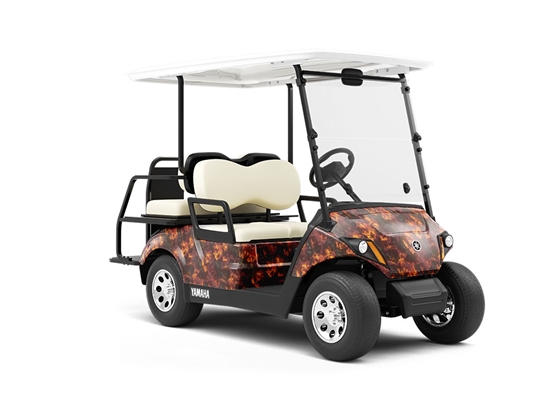 Desolate Landscape Lava Wrapped Golf Cart