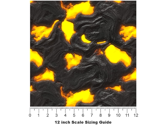 Earthen Metamorphosis Lava Vinyl Film Pattern Size 12 inch Scale