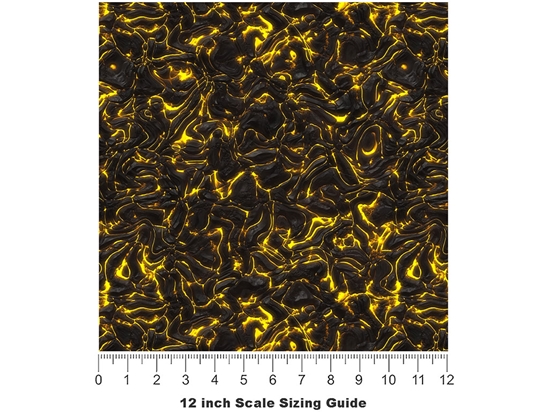 Fiery Discharge Lava Vinyl Film Pattern Size 12 inch Scale