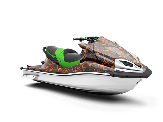 Fiery Fate Lava Jet Ski Vinyl Customized Wrap