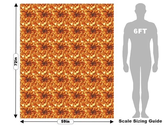 Fire Fountain Lava Vehicle Wrap Scale