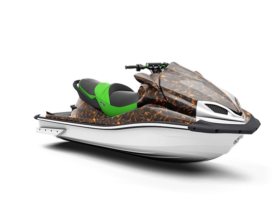 Fissure Vent Lava Jet Ski Vinyl Customized Wrap