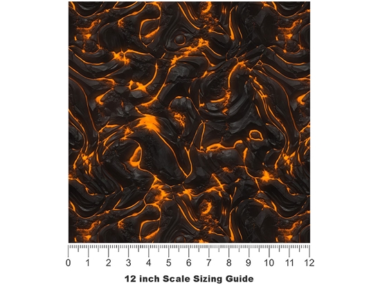 Fissure Vent Lava Vinyl Film Pattern Size 12 inch Scale